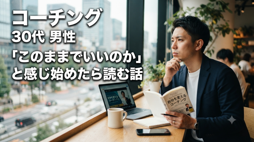 コーチング 30代 男性｜「このままでいいのか」と感じ始めたら読む話 