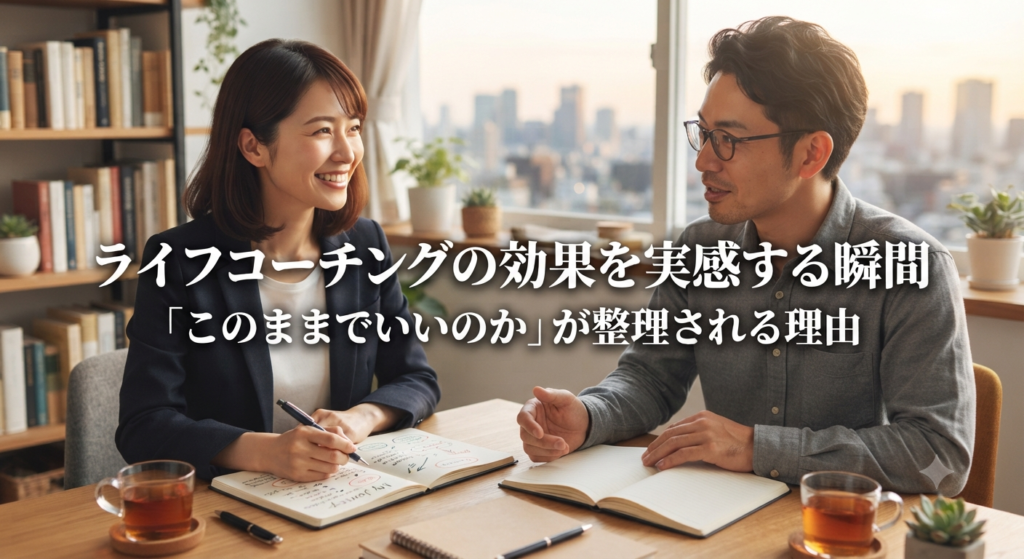 ライフコーチングの効果を実感する瞬間｜「このままでいいのか」が整理される理由