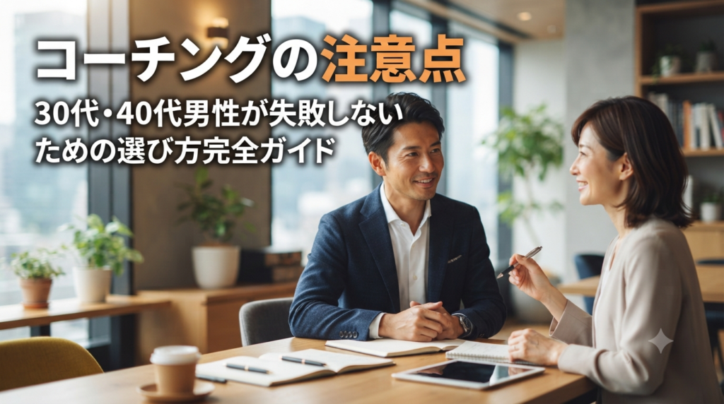 コーチングの注意点｜30代・40代男性が失敗しないための選び方完全ガイド