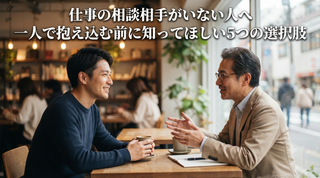 仕事の相談相手がいない人へ｜一人で抱え込む前に知ってほしい5つの選択肢