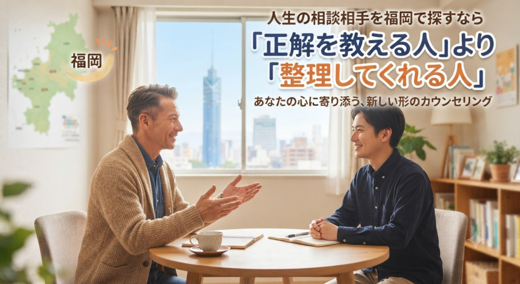 人生の相談相手を福岡で探すなら「正解を教える人」より「整理してくれる人」