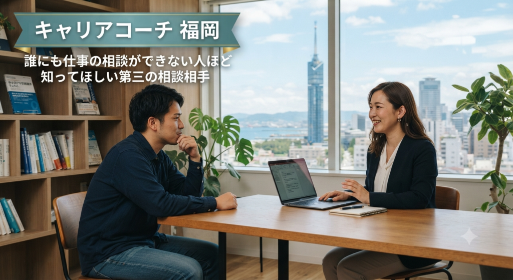 キャリアコーチ 福岡｜誰にも仕事の相談ができない人ほど知ってほしい第三の相談相手