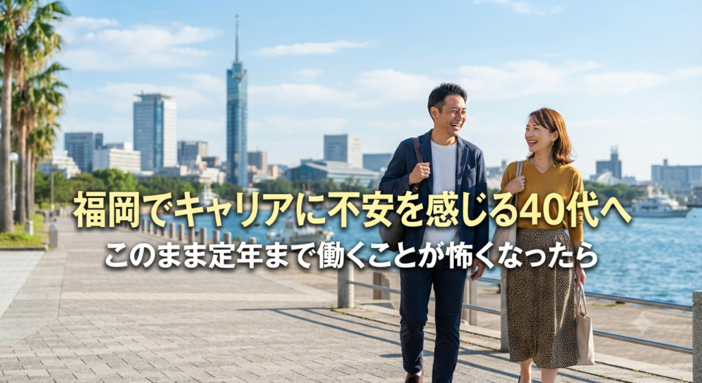 福岡でキャリアに不安を感じる40代へ｜このまま定年まで働くことが怖くなったら