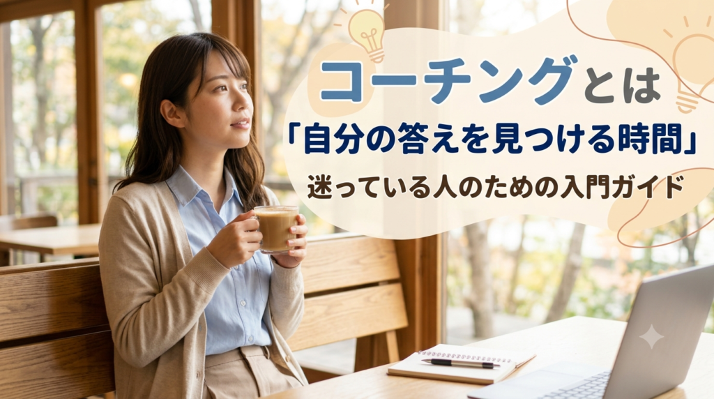 コーチングとは「自分の答えを見つける時間」迷っている人のための入門ガイド