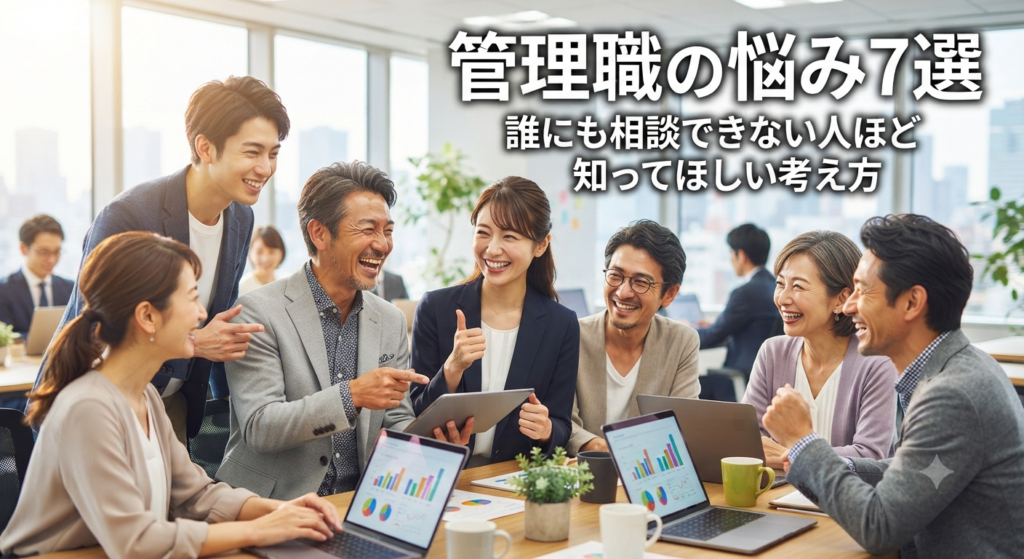 管理職の悩み7選｜誰にも相談できない人ほど知ってほしい考え方