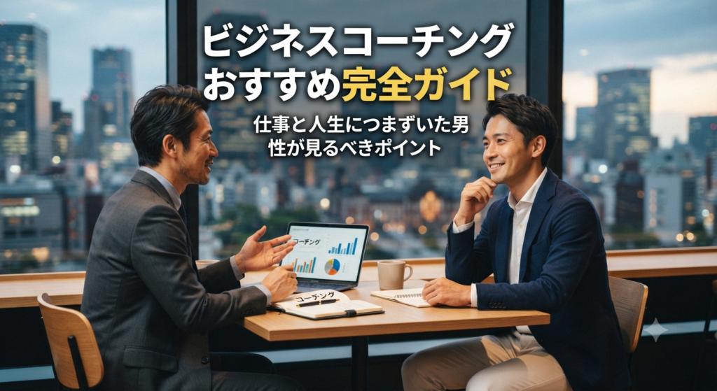 ビジネスコーチングおすすめ完全ガイド｜仕事と人生につまずいた男性が見るべきポイント