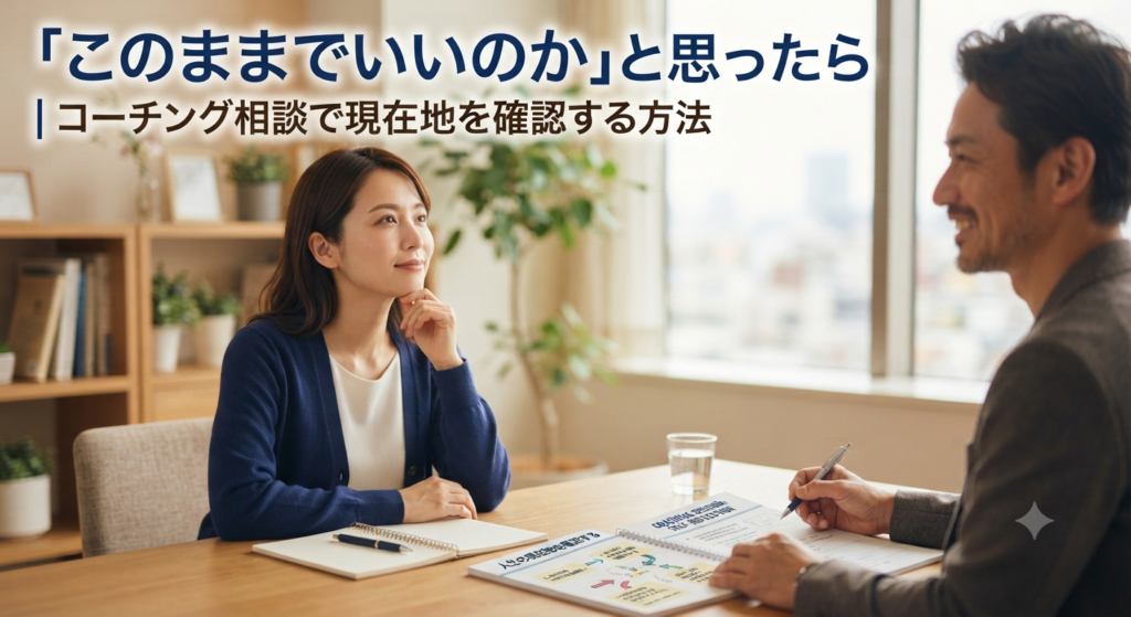このままでいいのか」と思ったら｜コーチング相談で現在地を確認する方法 