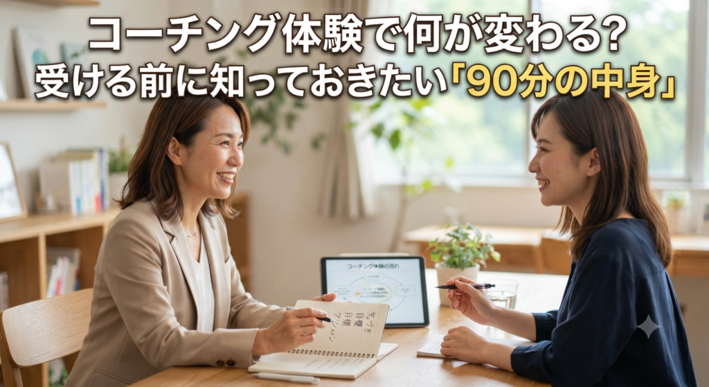 コーチング体験で何が変わる？受ける前に知っておきたい「90分の中身」
