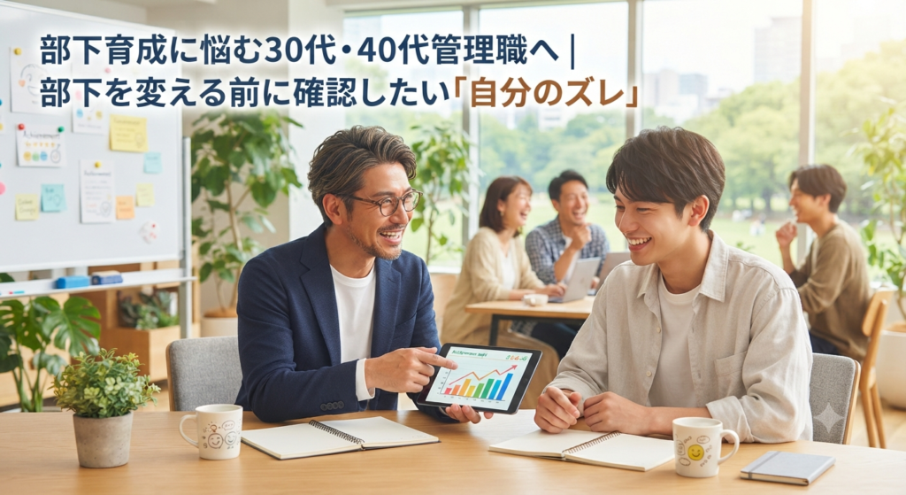 部下育成に悩む30代・40代管理職へ｜部下を変える前に確認したい「自分のズレ」