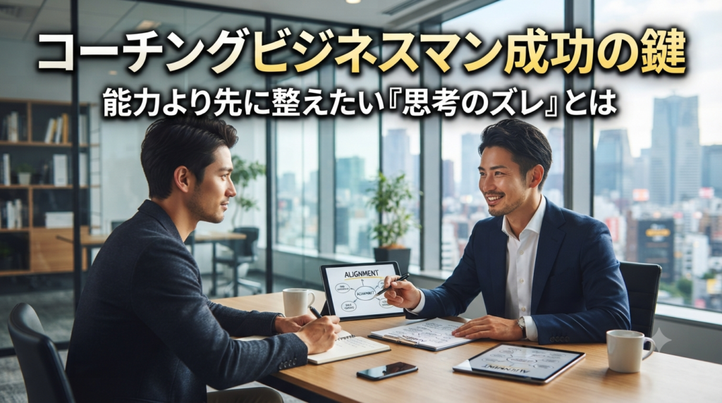 コーチングビジネスマン成功の鍵｜能力より先に整えたい「思考のズレ」とは
