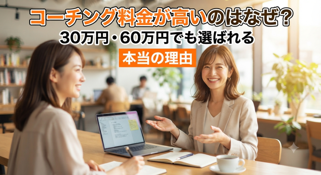 コーチング料金が高いのはなぜ？30万円・60万円でも選ばれる本当の理由
