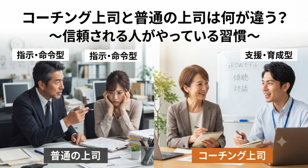 コーチング上司と普通の上司は何が違う？信頼される人がやっている習慣