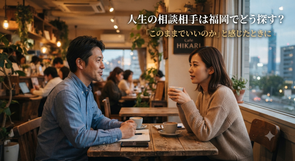 人生の相談相手は福岡でどう探す？「このままでいいのか」と感じたときに