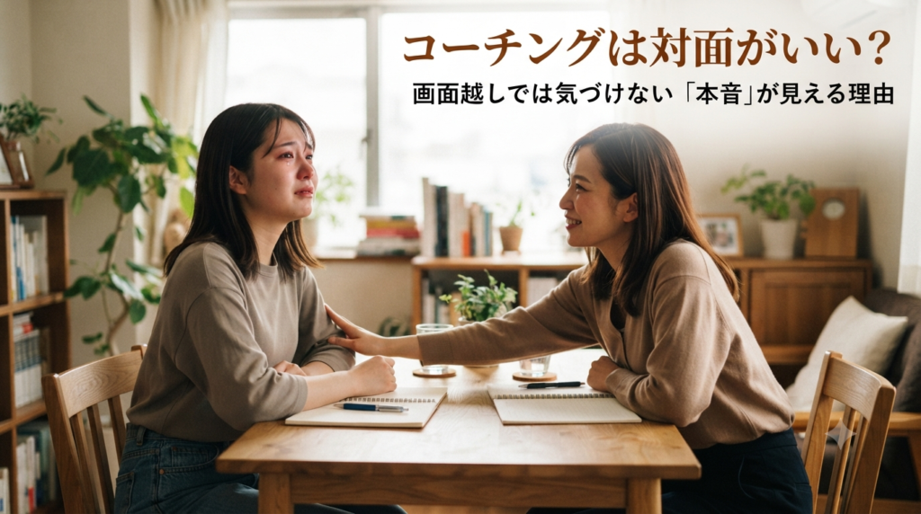 コーチングは対面がいい？画面越しでは気づけない「本音」が見える理由
