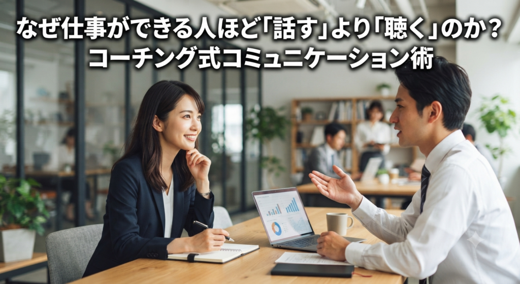 なぜ仕事ができる人ほど「話す」より「聴く」のか？コーチング式コミュニケーション術