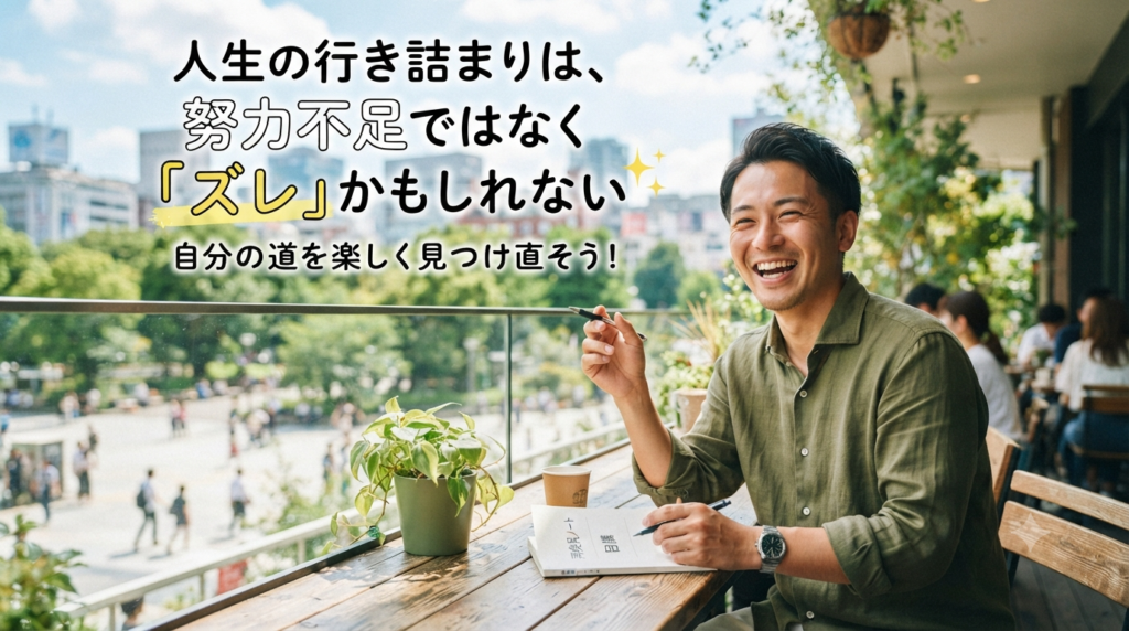 人生の行き詰まりは、努力不足ではなく「ズレ」かもしれない
