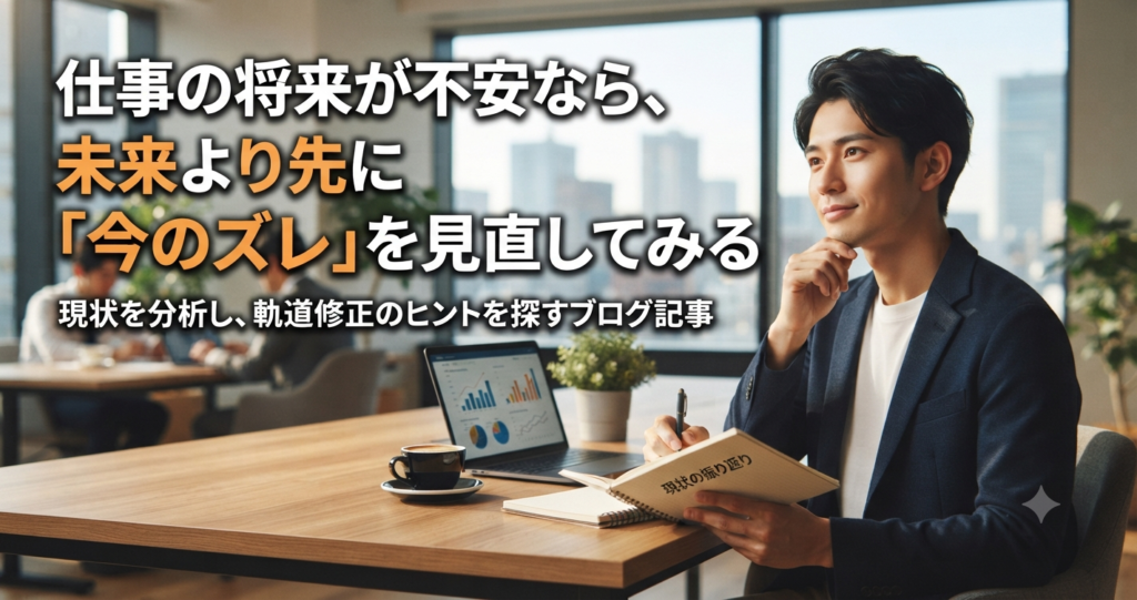 仕事の将来が不安なら、未来より先に「今のズレ」を見直してみる