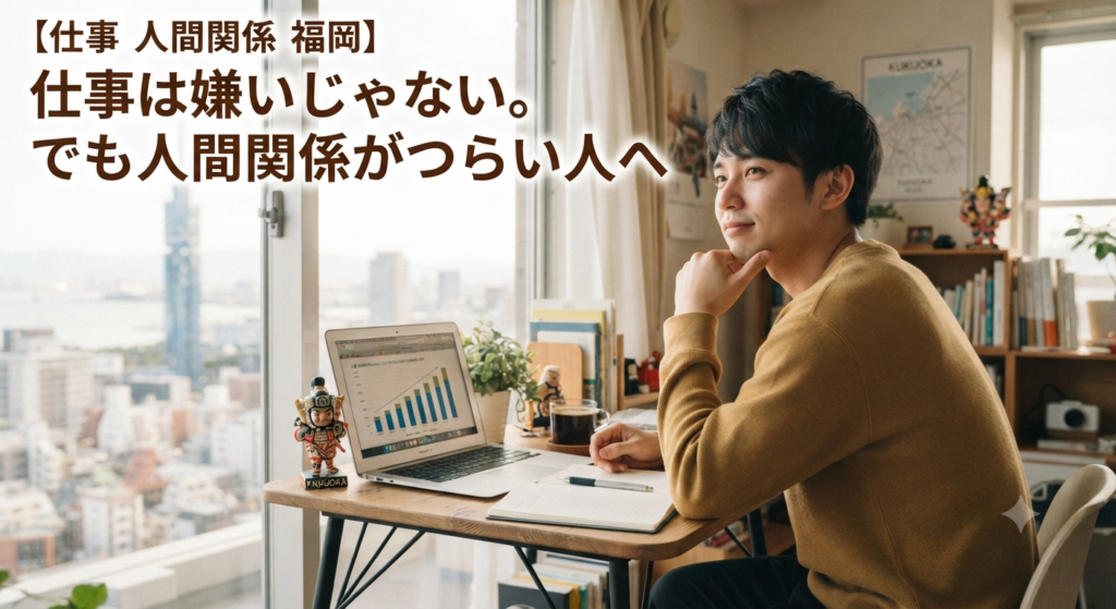 【仕事 人間関係 福岡】仕事は嫌いじゃない。でも人間関係がつらい人へ
