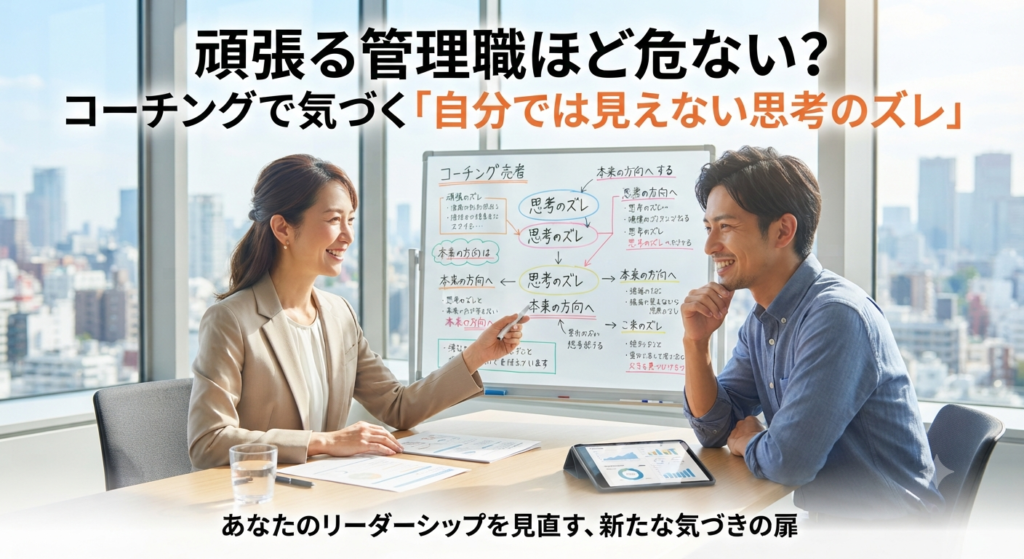 頑張る管理職ほど危ない？コーチングで気づく「自分では見えない思考のズレ」