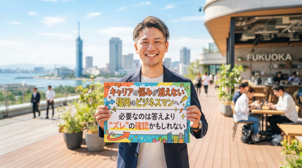 キャリアの悩みが消えない福岡のビジネスマンへ｜必要なのは答えより“ズレ”の確認かもしれない