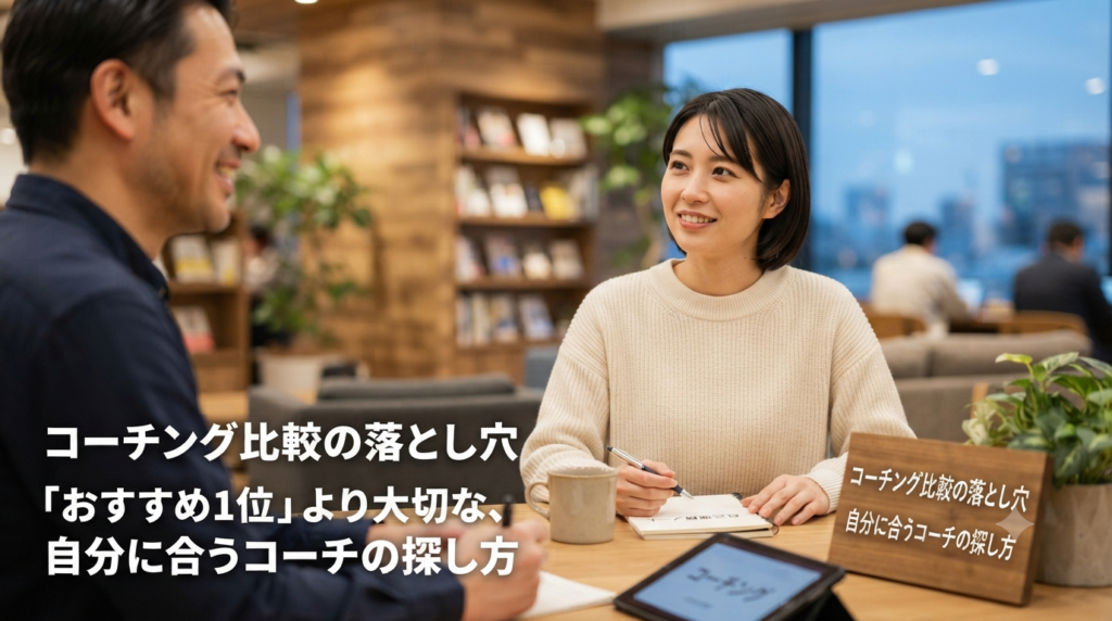 コーチング比較の落とし穴｜「おすすめ1位」より大切な、自分に合うコーチの探し方