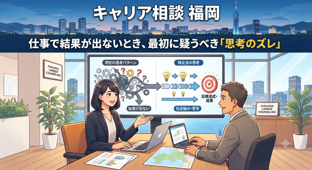 キャリア相談 福岡｜仕事で結果が出ないとき、最初に疑うべき「思考のズレ」
