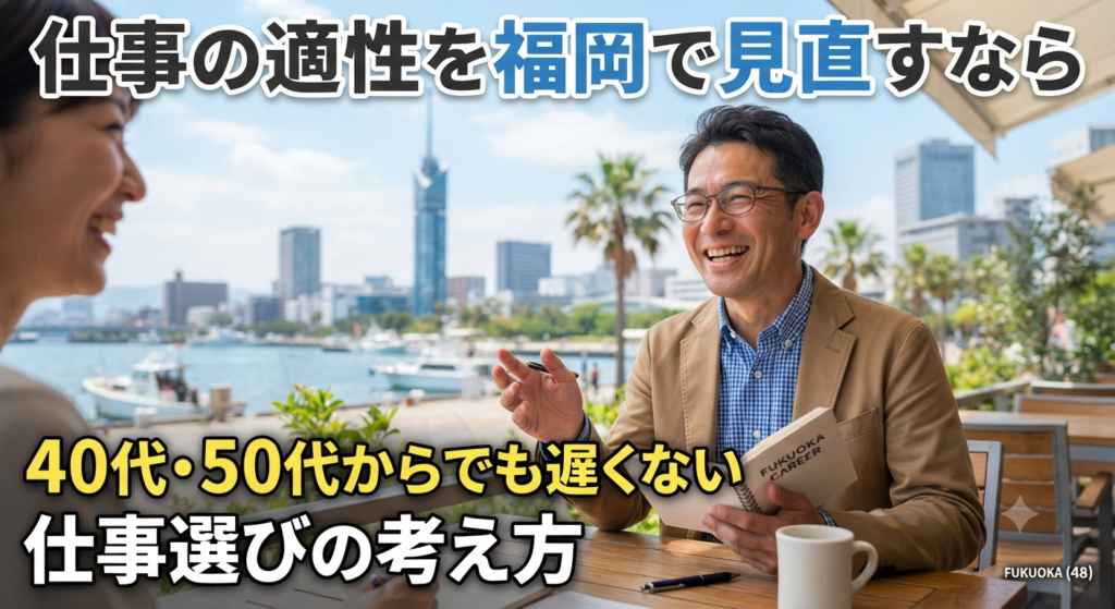 仕事の適性を福岡で見直すなら｜40代・50代からでも遅くない仕事選びの考え方