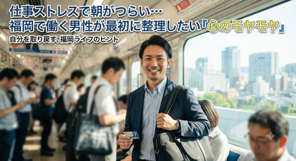 仕事ストレスで朝がつらい…福岡で働く男性が最初に整理したい「心のモヤモヤ」