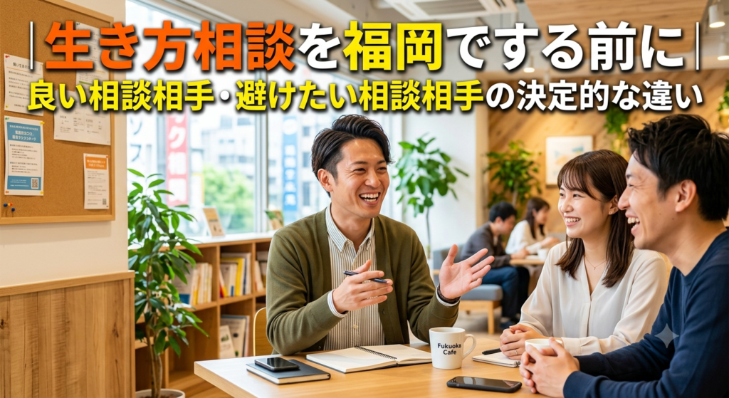 生き方相談を福岡でする前に｜良い相談相手・避けたい相談相手の決定的な違い