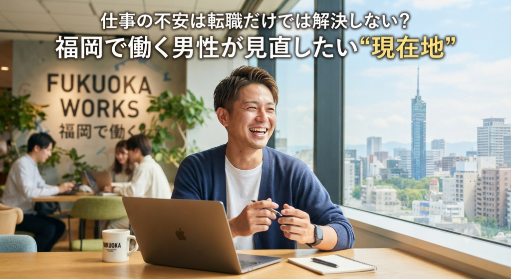仕事の不安は転職だけでは解決しない？福岡で働く男性が見直したい“現在地”